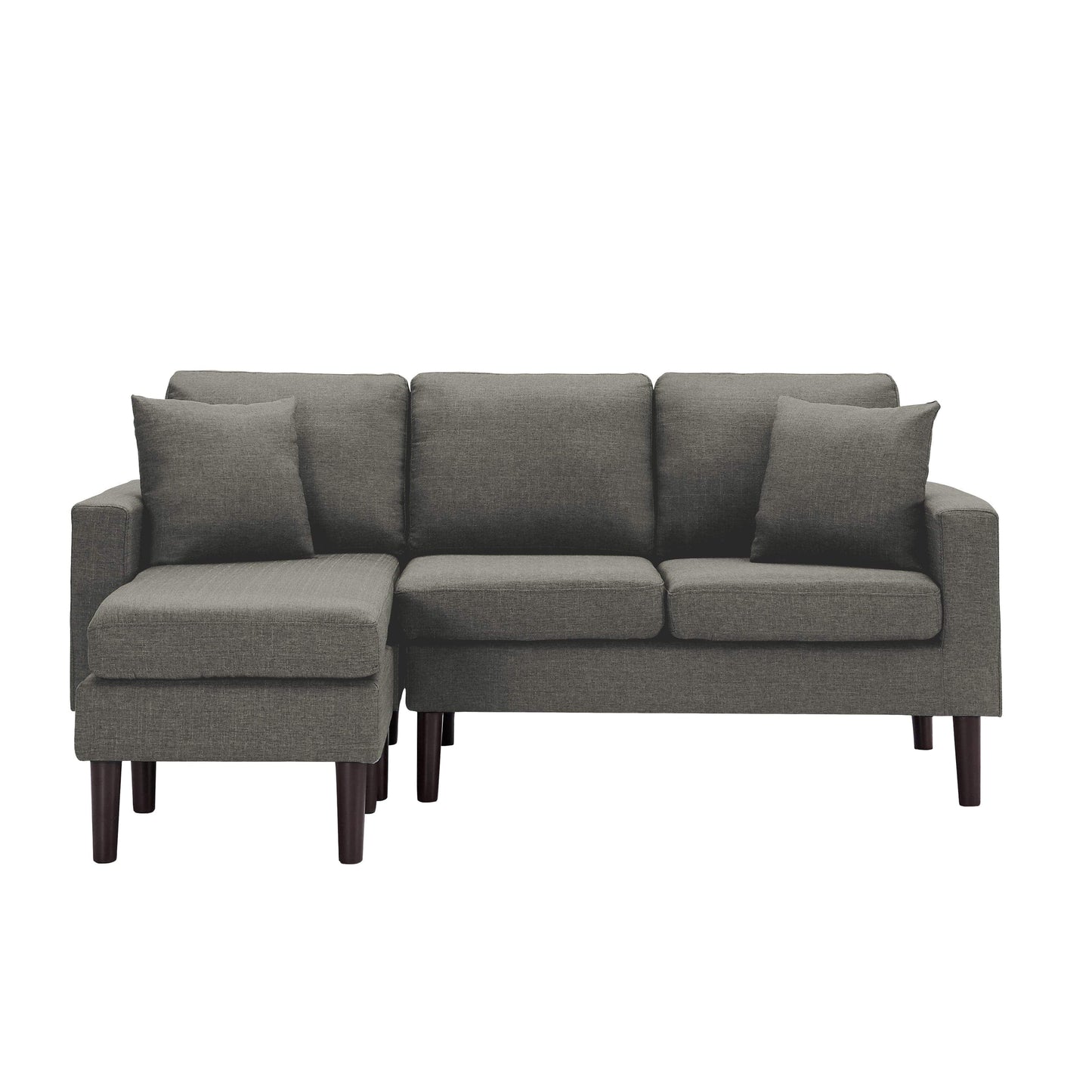 TFC&H Co. 72" SECTIONAL SOFA LEFT HAND FACING WITH 2 PILLOWS FABRIC- Ships from The US - sectional at TFC&H Co.