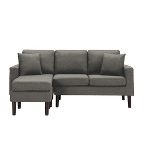 - TFC&H Co. 72" SECTIONAL SOFA LEFT HAND FACING WITH 2 PILLOWS FABRIC- Ships from The US - sectional at TFC&H Co.