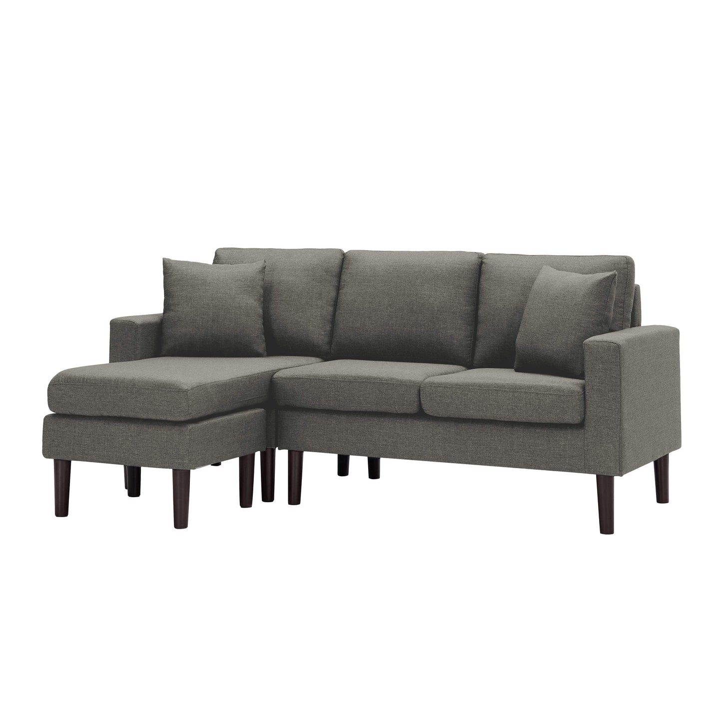 TFC&H Co. 72" SECTIONAL SOFA LEFT HAND FACING WITH 2 PILLOWS FABRIC- Ships from The US - sectional at TFC&H Co.