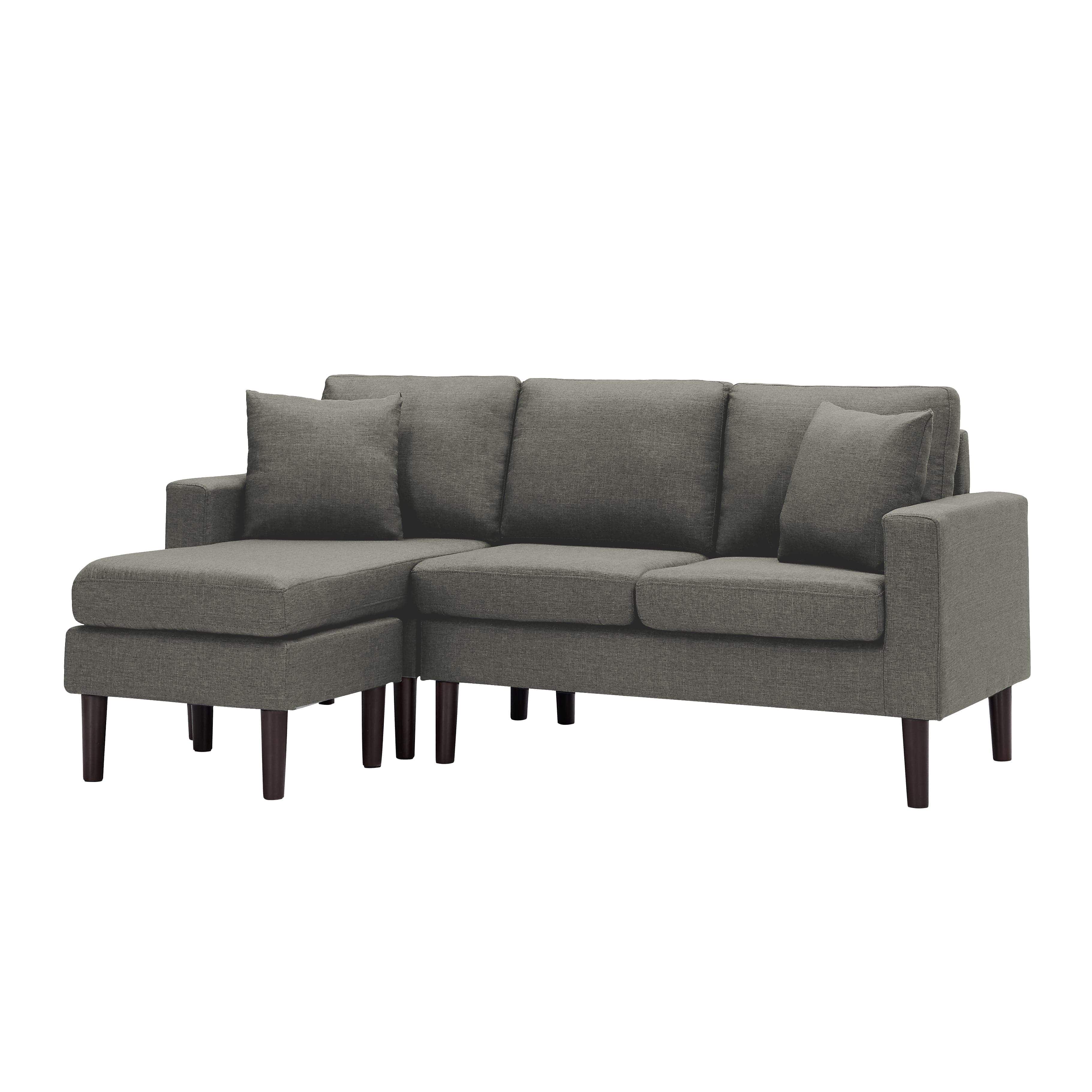 - TFC&H Co. 72" SECTIONAL SOFA LEFT HAND FACING WITH 2 PILLOWS FABRIC- Ships from The US - sectional at TFC&H Co.
