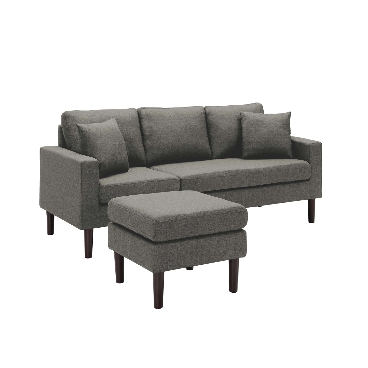 TFC&H Co. 72" SECTIONAL SOFA LEFT HAND FACING WITH 2 PILLOWS FABRIC- Ships from The US - sectional at TFC&H Co.