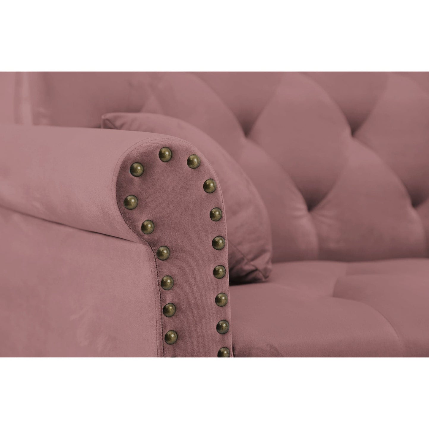 TFC&H Co. Convertible Sofa Bed Sleeper - Velvet Mauve/Pink- Ships from The US - sofa bed sleeper at TFC&H Co.