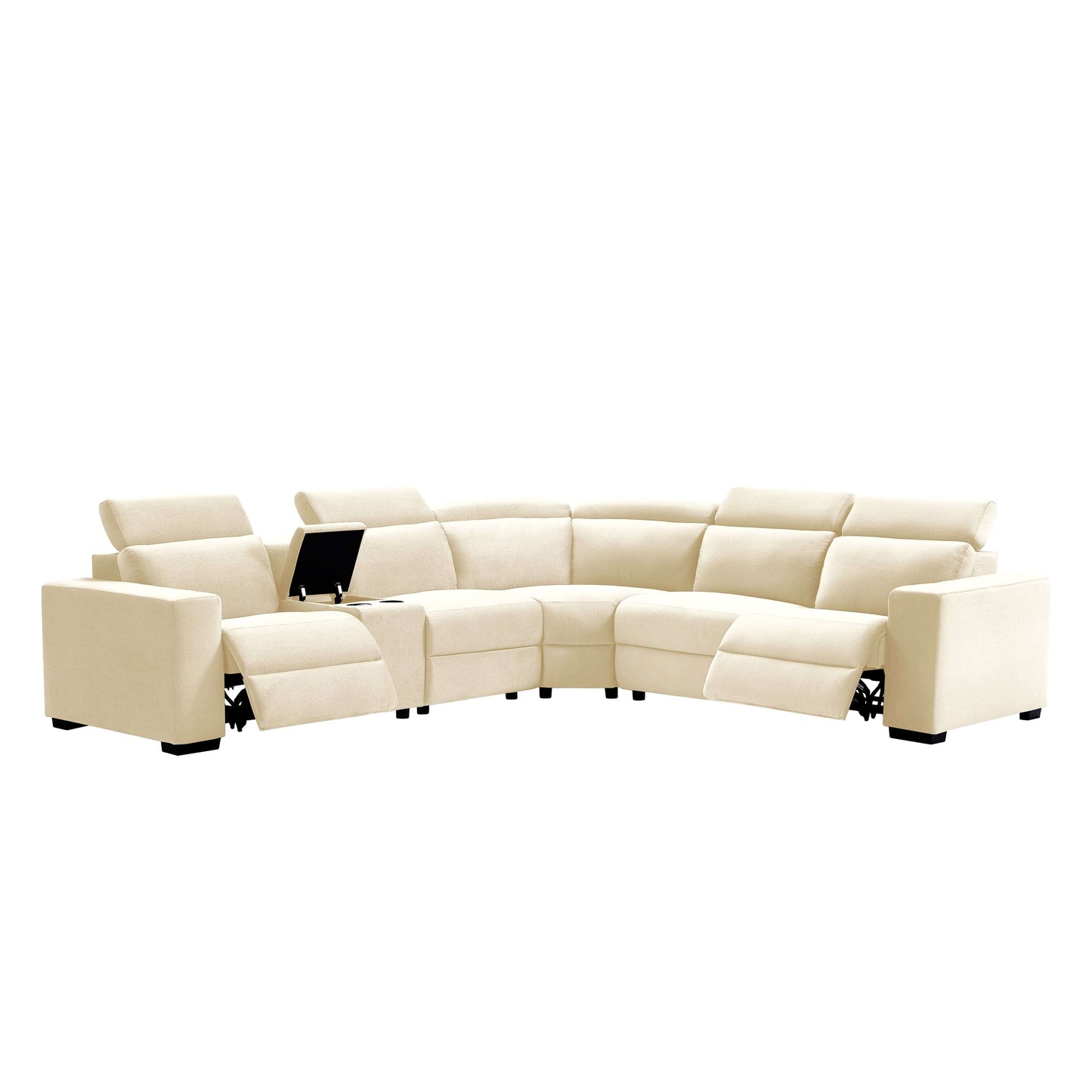 TFC&H Co. Electric Recliner Sectional Living Room Set - Beige- Ships from The US - sectional at TFC&H Co.