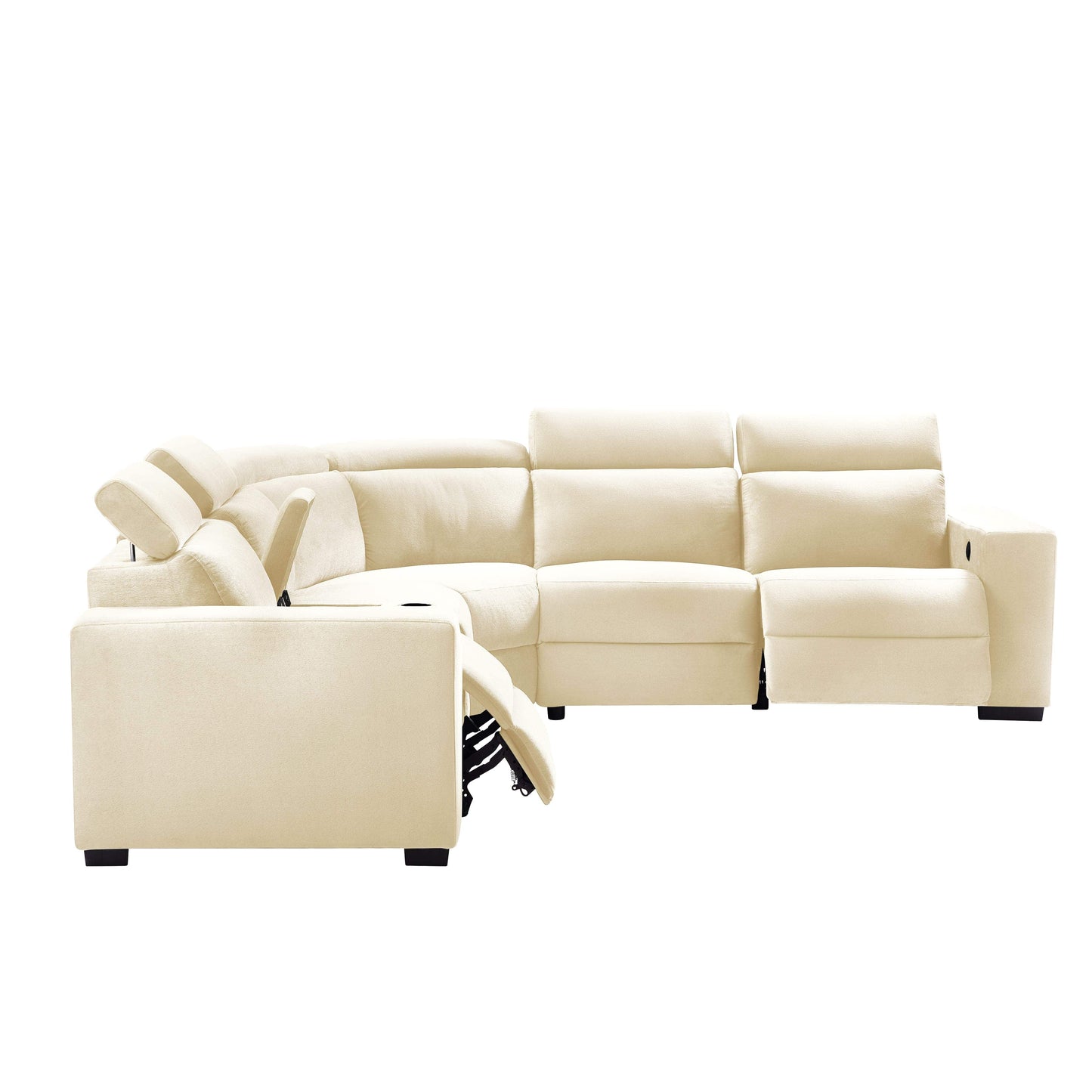 TFC&H Co. Electric Recliner Sectional Living Room Set - Beige- Ships from The US - sectional at TFC&H Co.