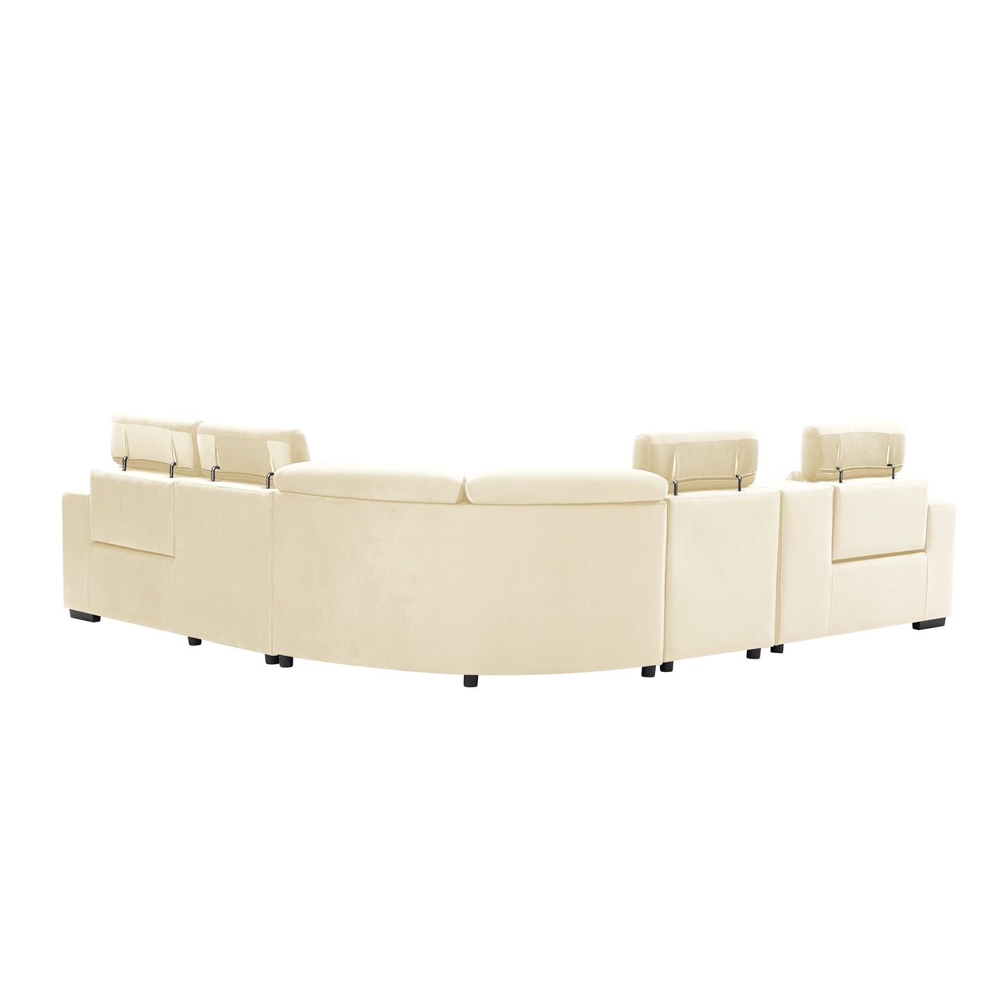 TFC&H Co. Electric Recliner Sectional Living Room Set - Beige- Ships from The US - sectional at TFC&H Co.