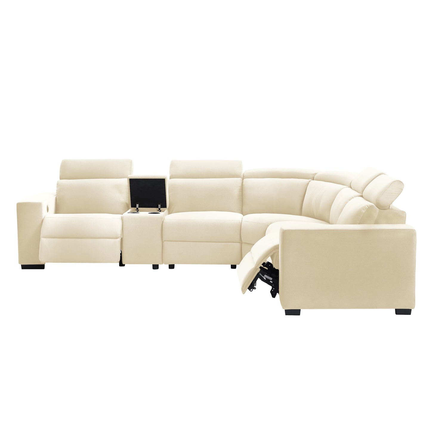 TFC&H Co. Electric Recliner Sectional Living Room Set - Beige- Ships from The US - sectional at TFC&H Co.