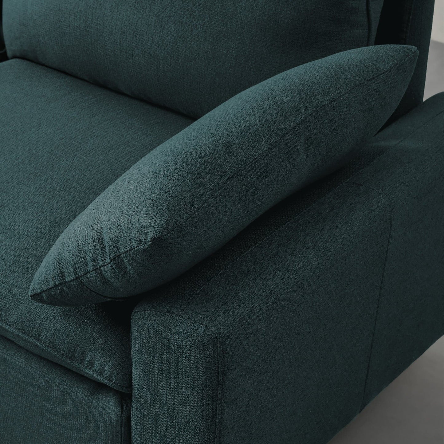 TFC&H Co. L-Shaped Linen Sectional Sofa w/ Left Chaise - Muted Green- Ships from The US - sectional at TFC&H Co.