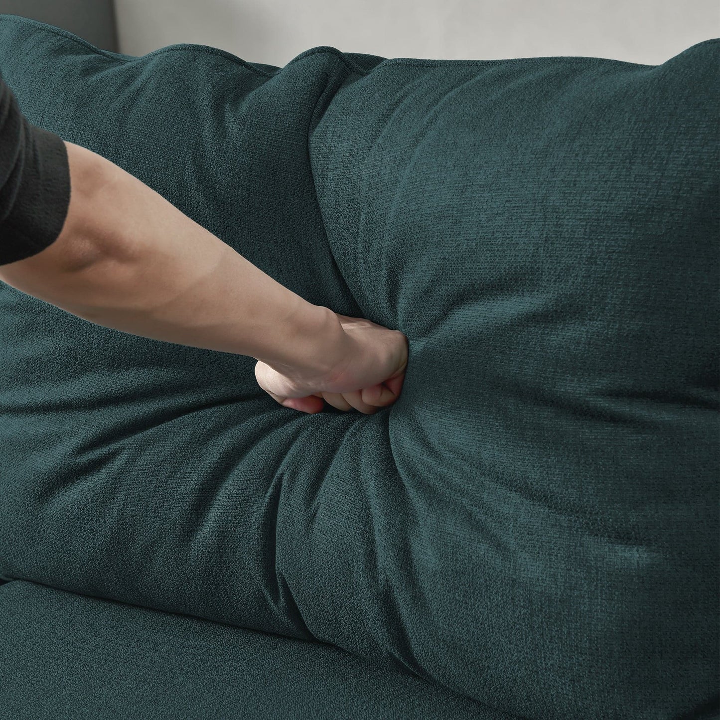 TFC&H Co. L-Shaped Linen Sectional Sofa w/ Left Chaise - Muted Green- Ships from The US - sectional at TFC&H Co.