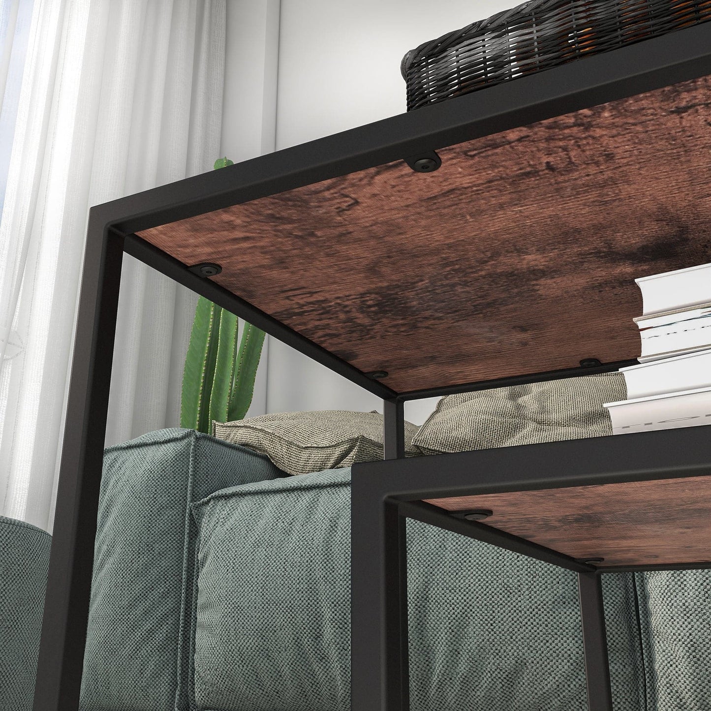 TFC&H Co. Modern Geometric-Inspired Wood Coffee Table- Ships from The US - coffee table at TFC&H Co.