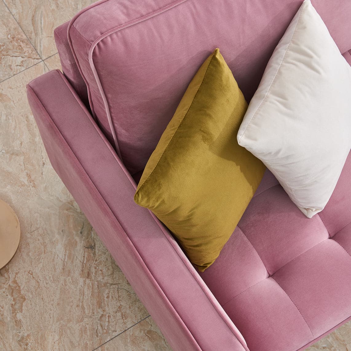 TFC&H Co. Modern Velvet Fabric Sofa 71" - Pink- Ships from The US - sofa at TFC&H Co.