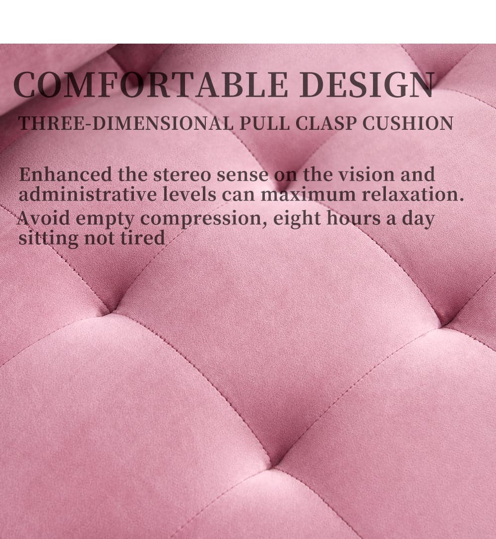 TFC&H Co. Modern Velvet Fabric Sofa 71" - Pink- Ships from The US - sofa at TFC&H Co.