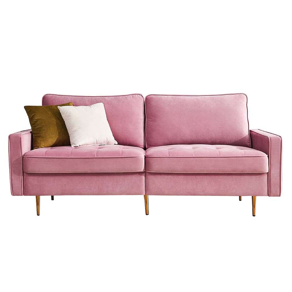 TFC&H Co. Modern Velvet Fabric Sofa 71" - Pink- Ships from The US - sofa at TFC&H Co.