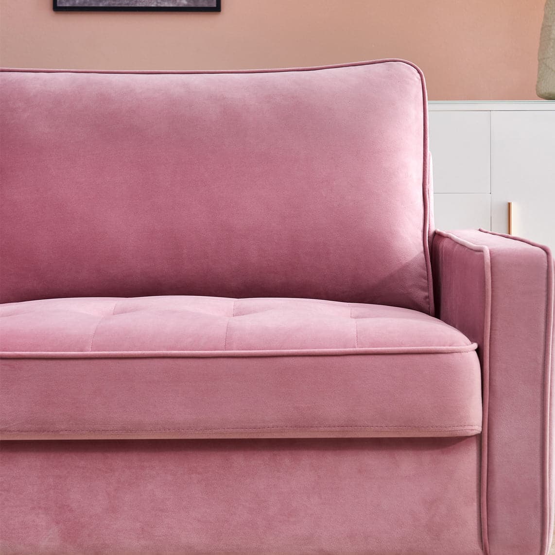 TFC&H Co. Modern Velvet Fabric Sofa 71" - Pink- Ships from The US - sofa at TFC&H Co.