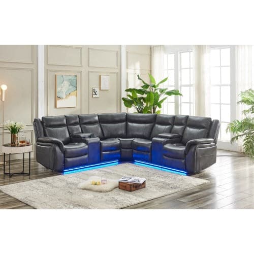 TFC&H Co. Power Reclining Sofa w/ LED Strip- Ships from The US - sectional at TFC&H Co.