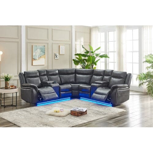 TFC&H Co. Power Reclining Sofa w/ LED Strip- Ships from The US - sectional at TFC&H Co.