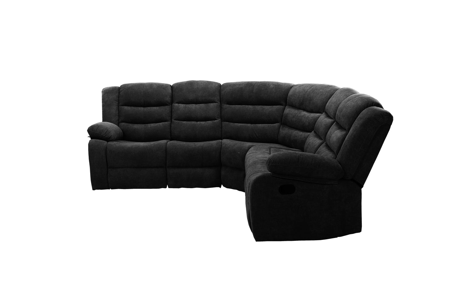 TFC&H Co. Sectional Manual Recliner Living Room Set - Black- Ships from The US - sectional at TFC&H Co.