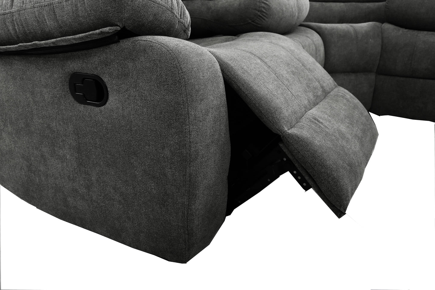 TFC&H Co. Sectional Manual Recliner Living Room Set - Dark Grey- Ships from The US - sectional at TFC&H Co.