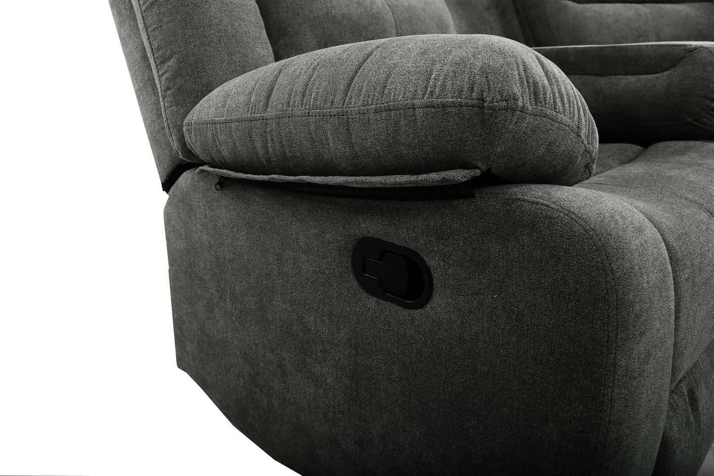 TFC&H Co. Sectional Manual Recliner Living Room Set - Dark Grey- Ships from The US - sectional at TFC&H Co.