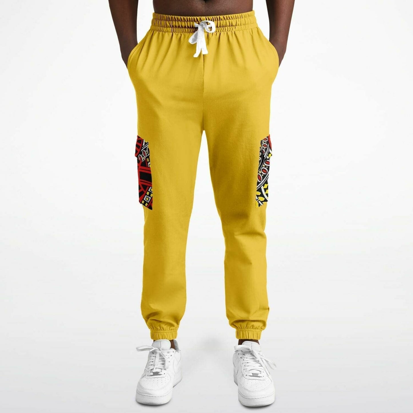 Top Deck Premium Unisex Cargo Sweatpants - Mustard - Fashion Cargo Sweatpants - AOP at TFC&H Co.