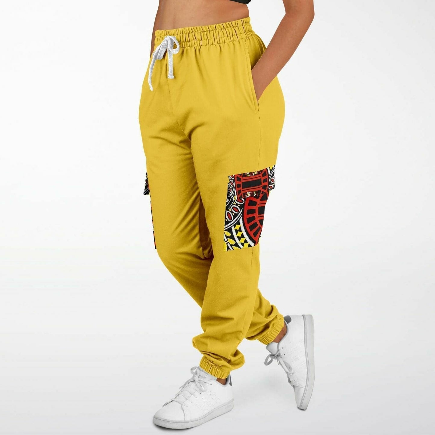 Top Deck Premium Unisex Cargo Sweatpants - Mustard - Fashion Cargo Sweatpants - AOP at TFC&H Co.