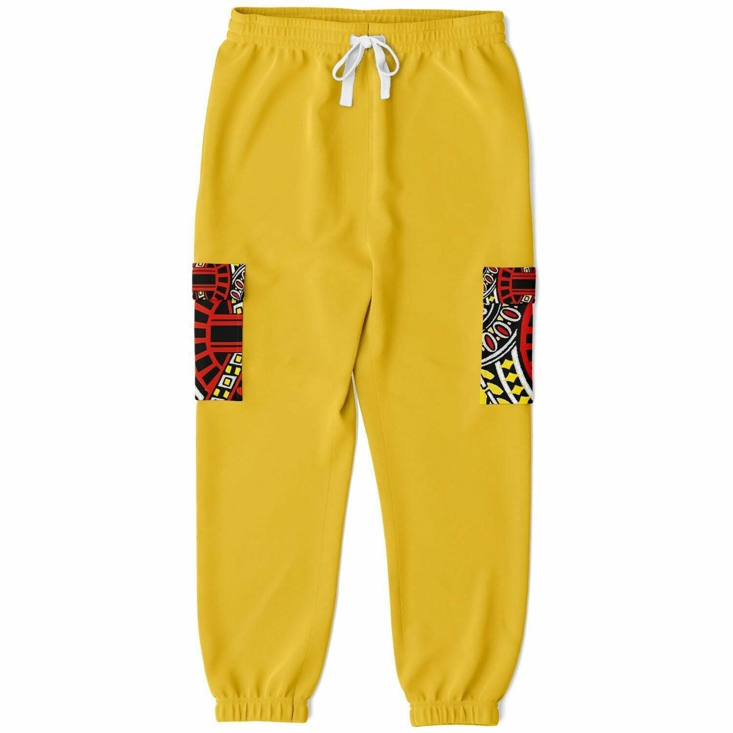 Top Deck Premium Unisex Cargo Sweatpants - Mustard - Fashion Cargo Sweatpants - AOP at TFC&H Co.