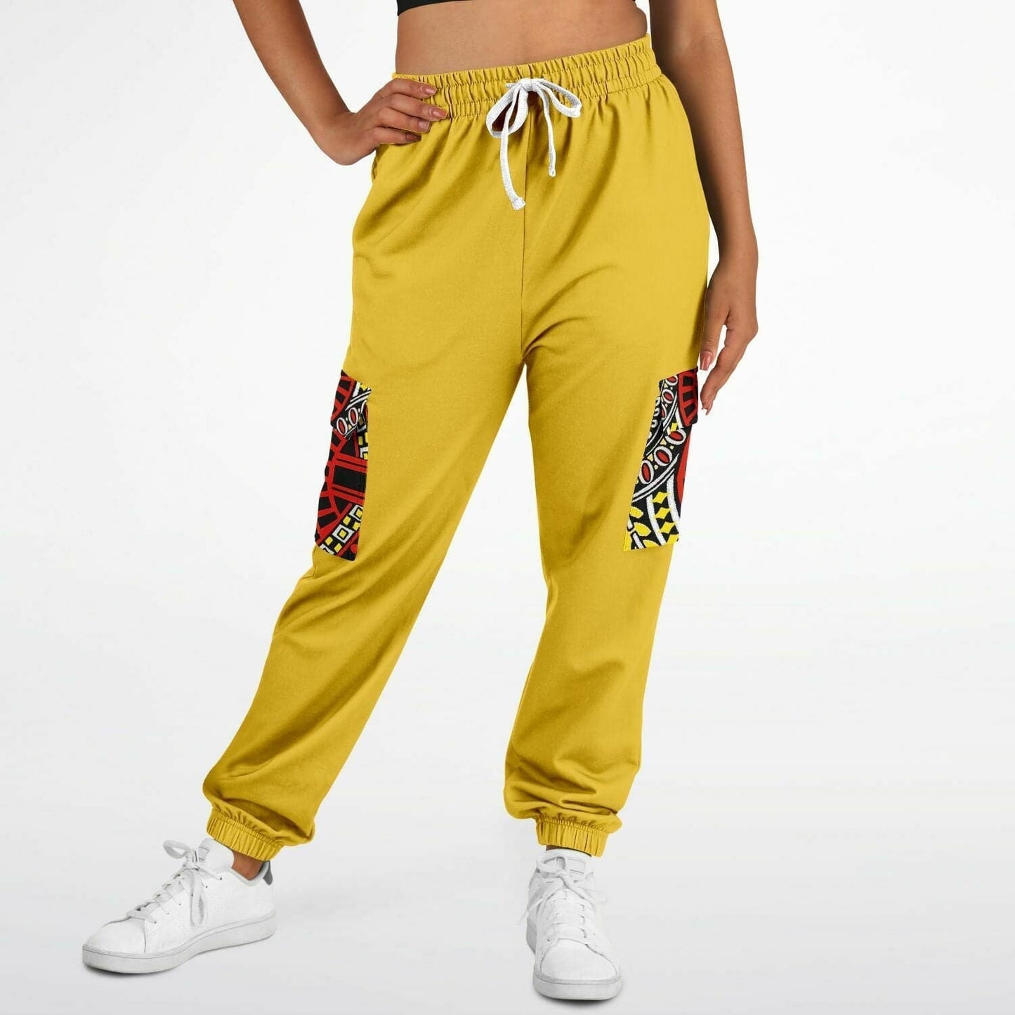 Top Deck Premium Unisex Cargo Sweatpants - Mustard - Fashion Cargo Sweatpants - AOP at TFC&H Co.