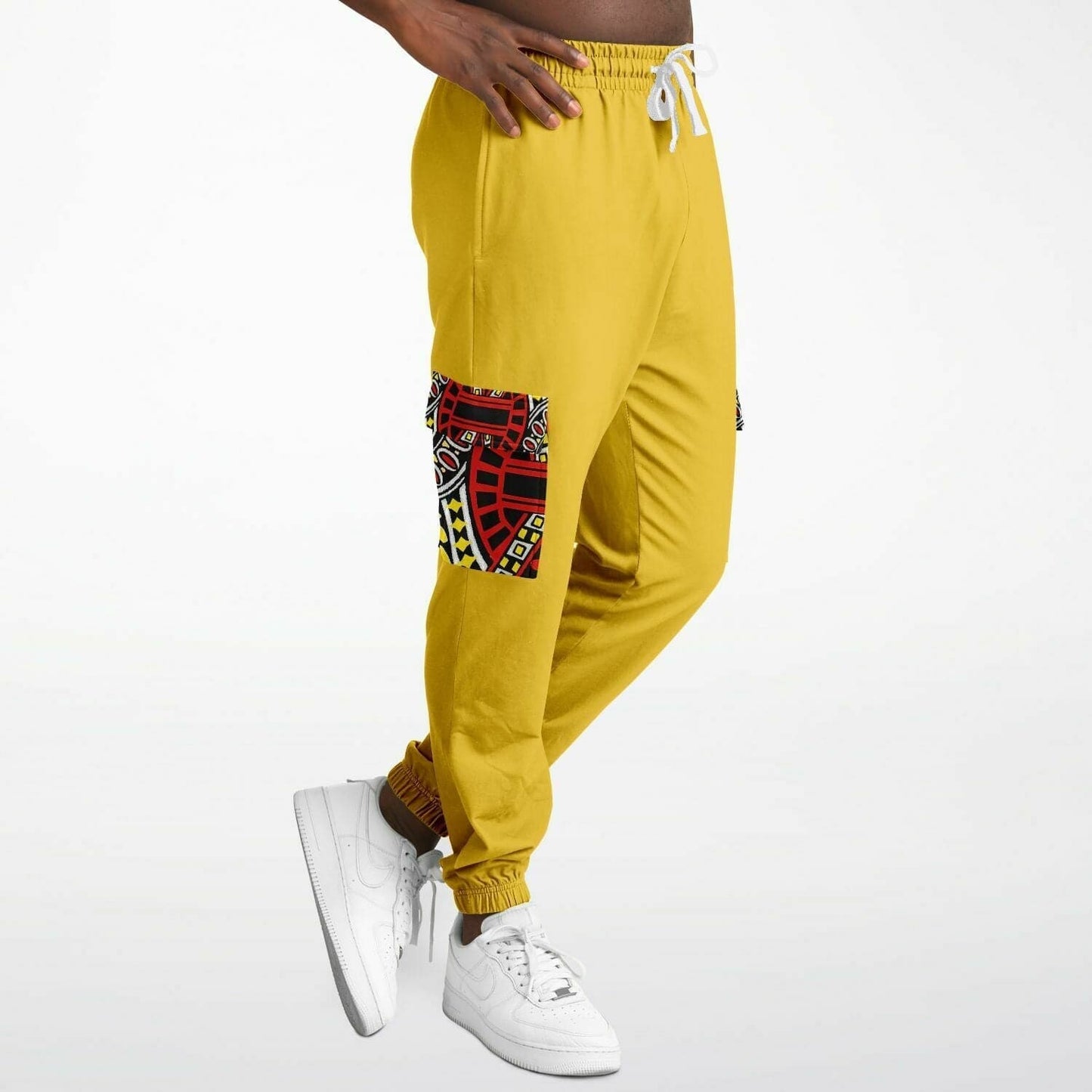 Top Deck Premium Unisex Cargo Sweatpants - Mustard - Fashion Cargo Sweatpants - AOP at TFC&H Co.