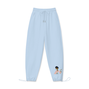 Ice Water - Touch of India Women's 100% Cotton Drawstring Hem Sweatpants - womens sweatpants at TFC&H Co.