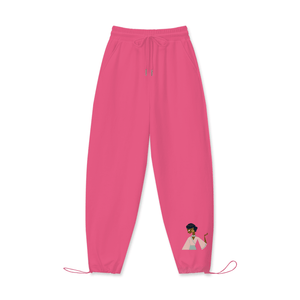 Hot Pink - Touch of India Women's 100% Cotton Drawstring Hem Sweatpants - womens sweatpants at TFC&H Co.