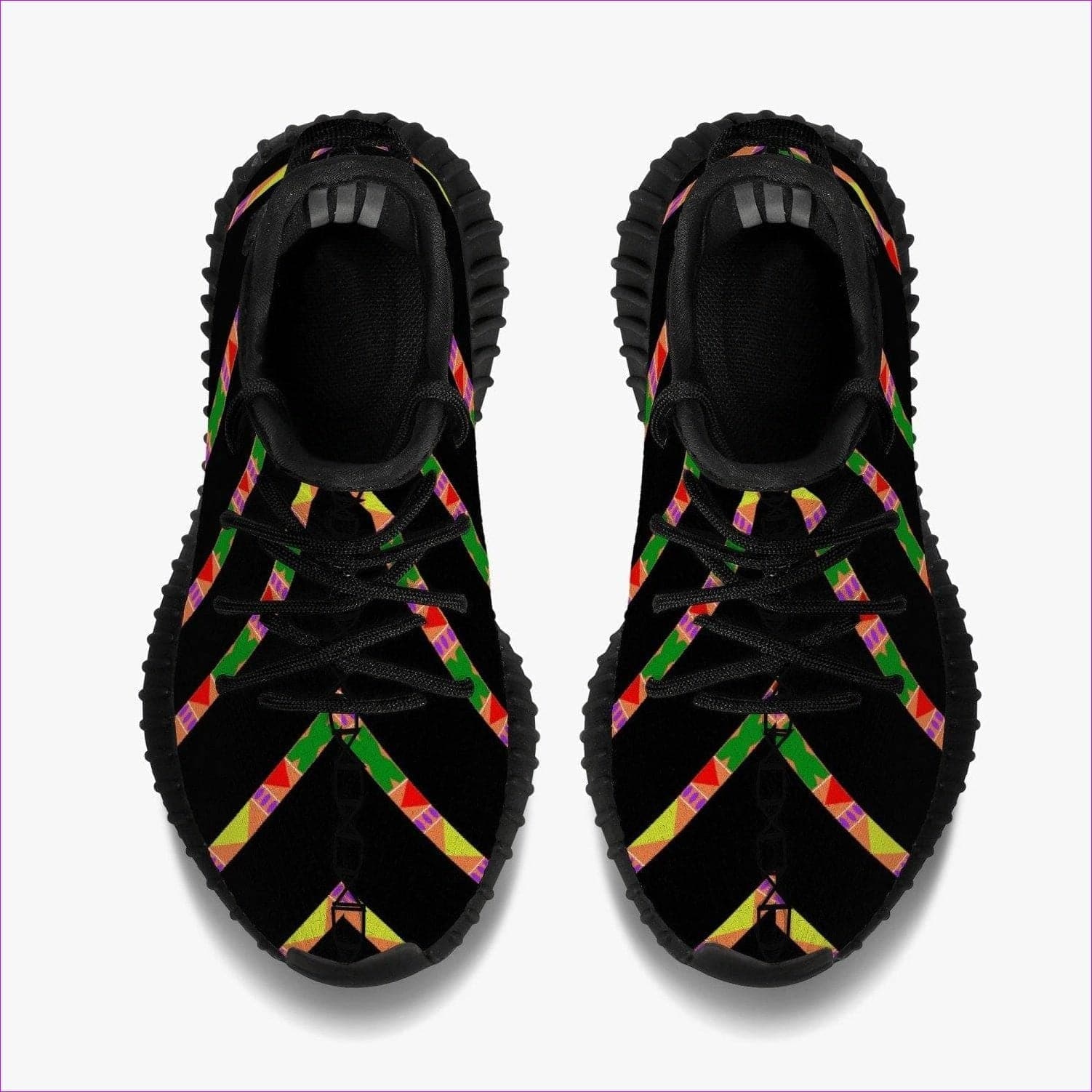 - Tribe Kids Mesh Knit Sneakers - Black - Kids Shoes at TFC&H Co.