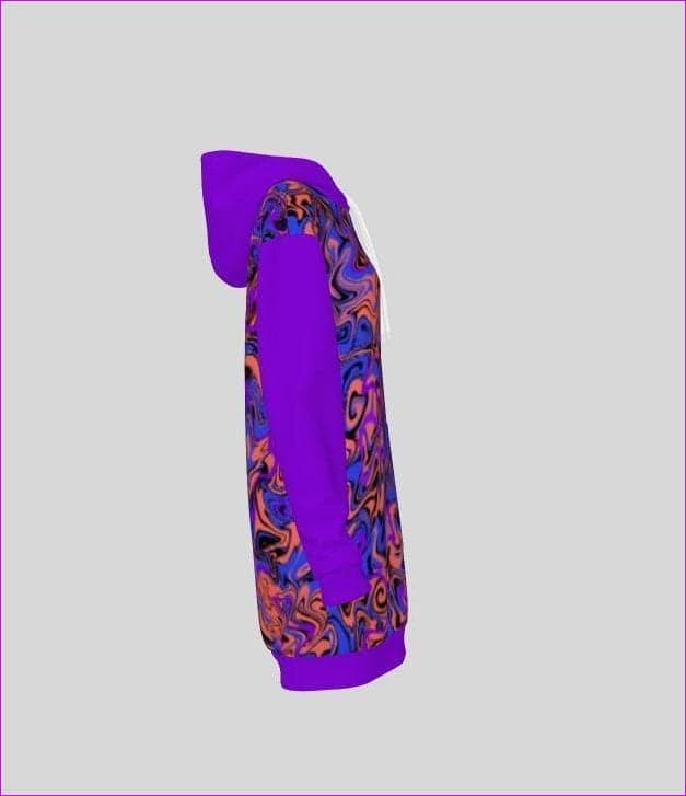 purple Trip Fleece Hoodie Dress - women's hoodie dress at TFC&H Co.
