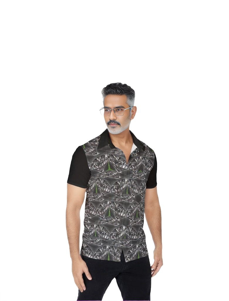5XL - TSWG Black Ice Men's Button Up - mens button-up shirt at TFC&H Co.