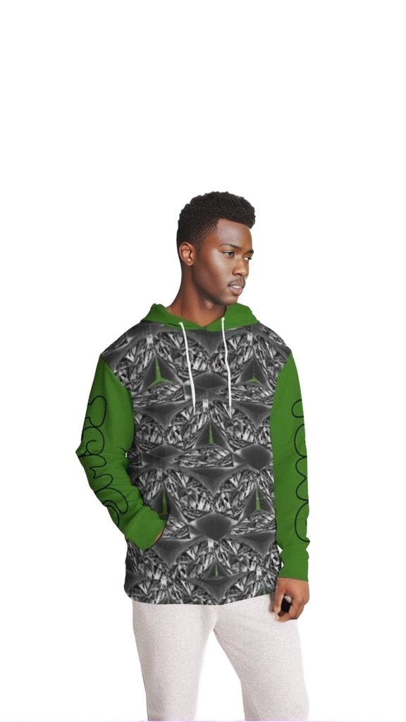 green TSWG (Tough Smooth Well Groomed) Black Ice Men's Hoodie - men's hoodie at TFC&H Co.