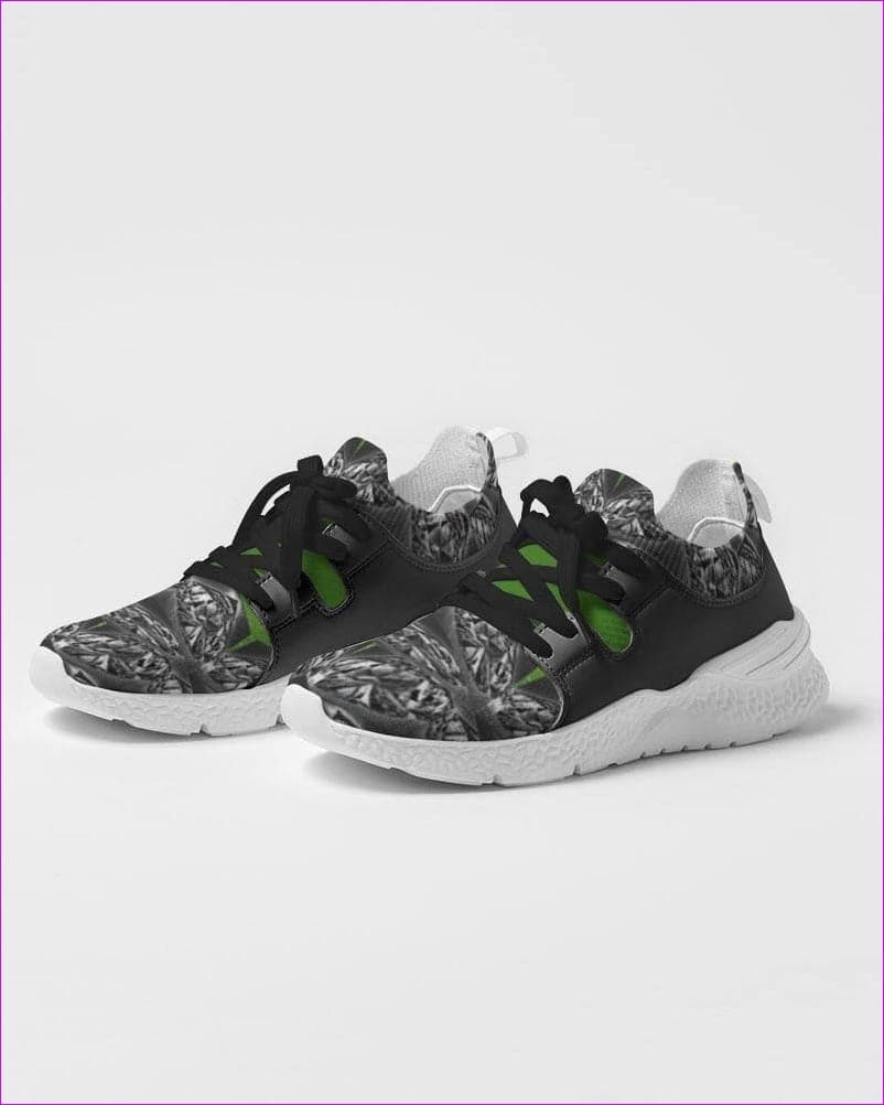 Green/Black/White TSWG (Tough Smooth Well Groomed) Black Ice Men's Two-Tone Sneaker - men's shoe at TFC&H Co.