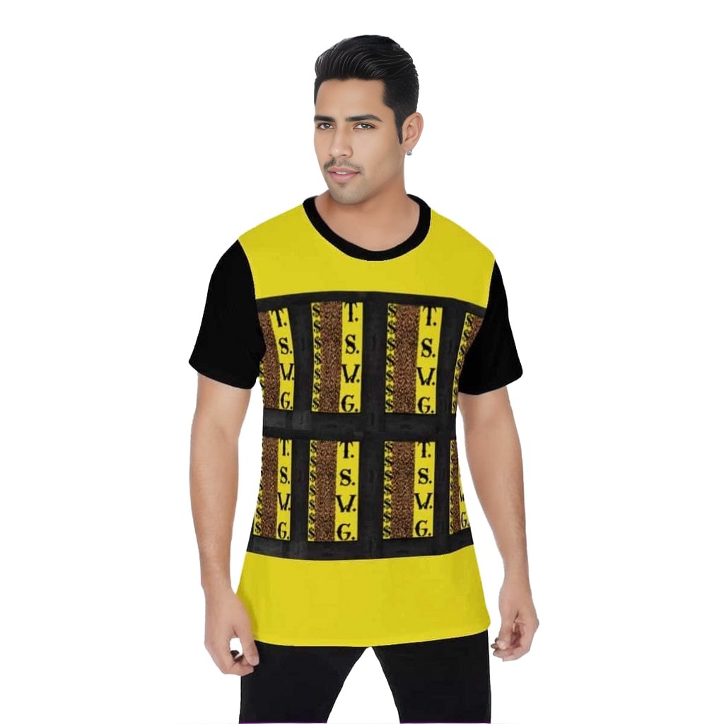 yellow - TSWG (Tough Smooth Well Groomed) Money Men's O-Neck T-Shirt - Yellow - Mens T-Shirts at TFC&H Co.