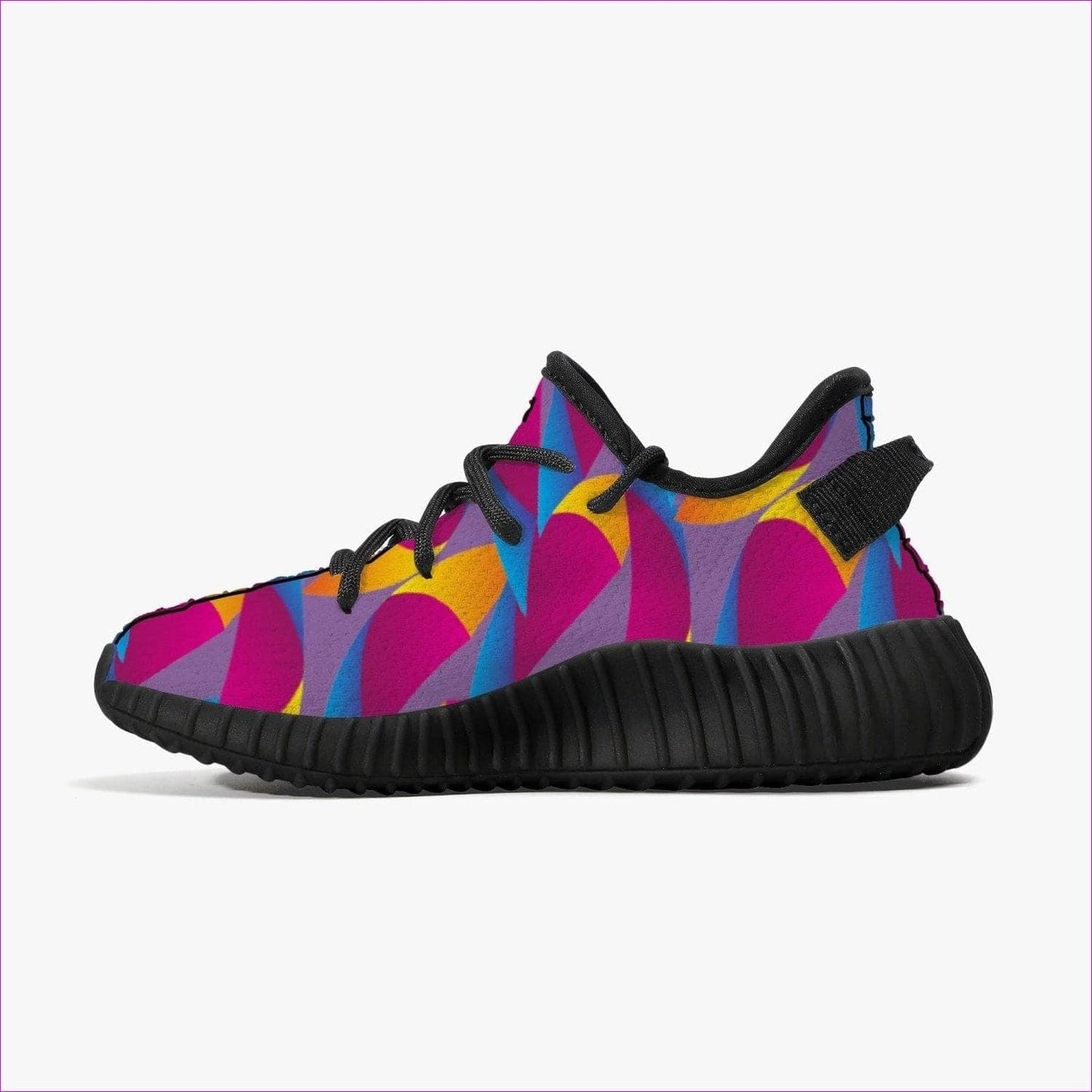 Vibrant Thang Kids Mesh Knit Sneakers - Black - kid's shoe at TFC&H Co.
