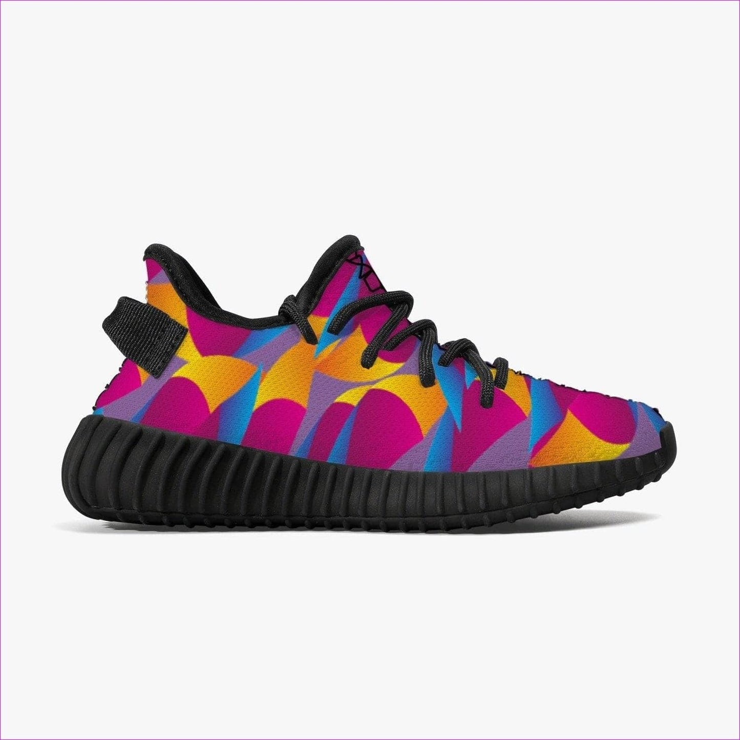 Vibrant Thang Kids Mesh Knit Sneakers - Black - kid's shoe at TFC&H Co.