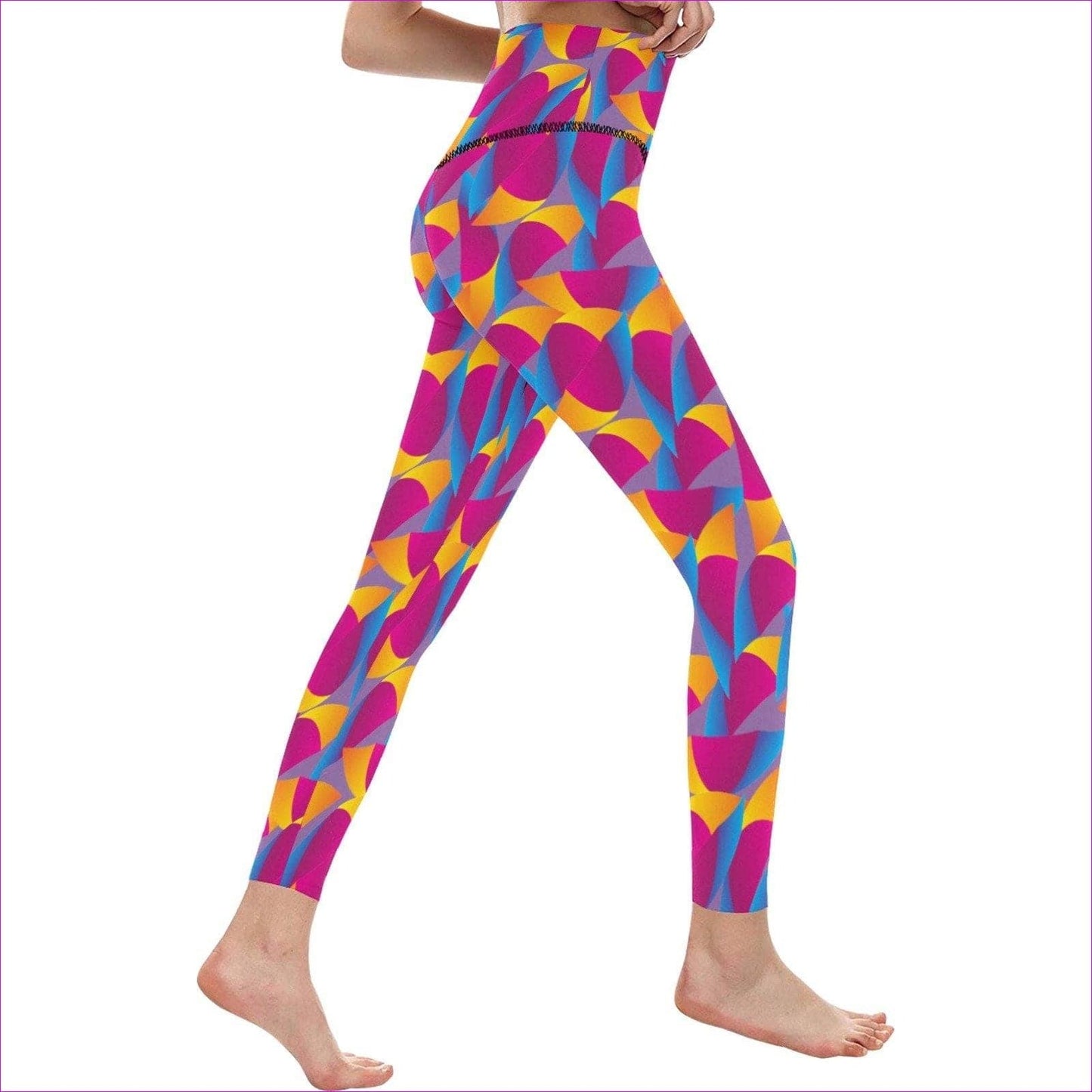 Vibrant Thang Women's High-Waisted Leggings - women's leggings at TFC&H Co.