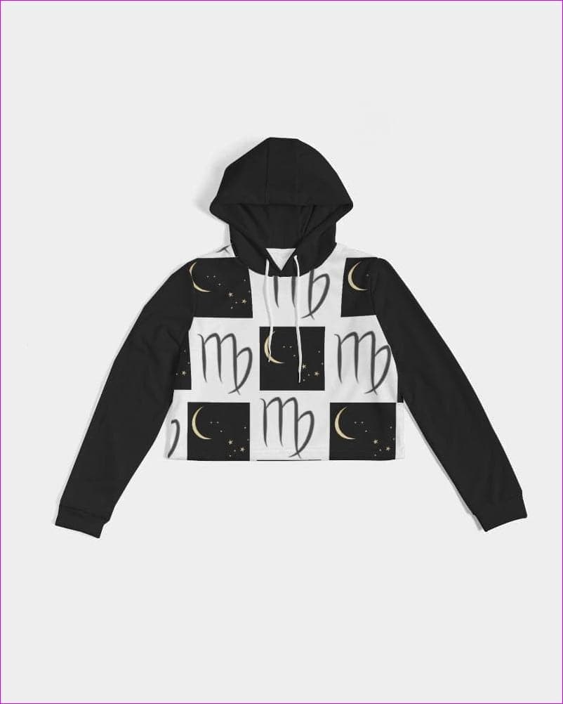 Virgo Moon Women's Cropped Hoodie - women's cropped hoodie at TFC&H Co.