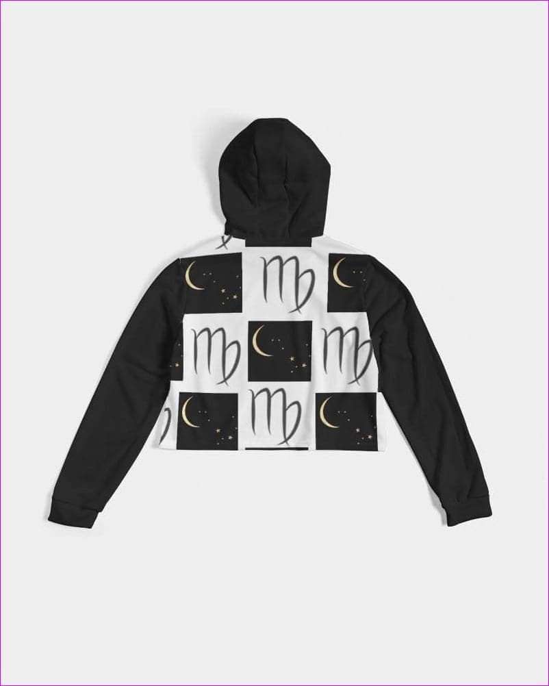 Virgo Moon Women's Cropped Hoodie - women's cropped hoodie at TFC&H Co.