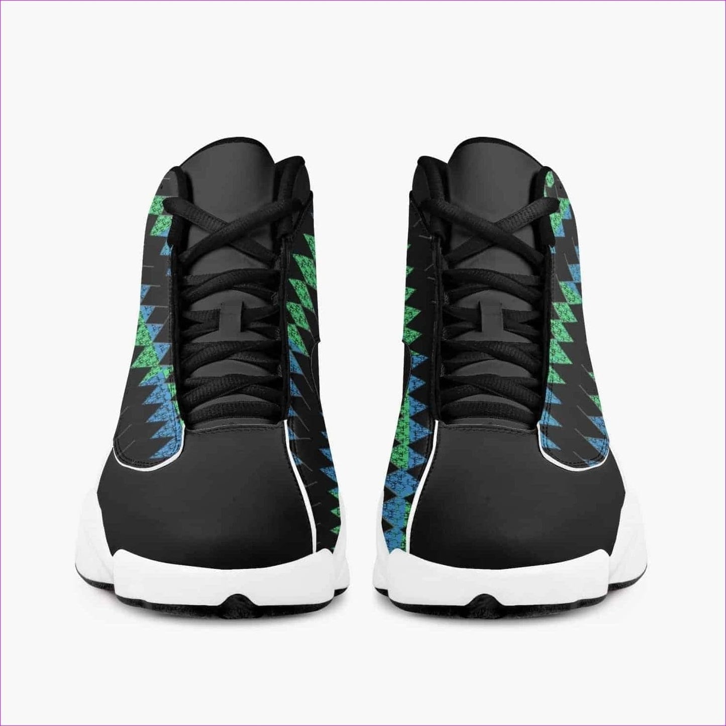 Vitral High-Top Leather Basketball Sneakers - Black - unisex shoe at TFC&H Co.