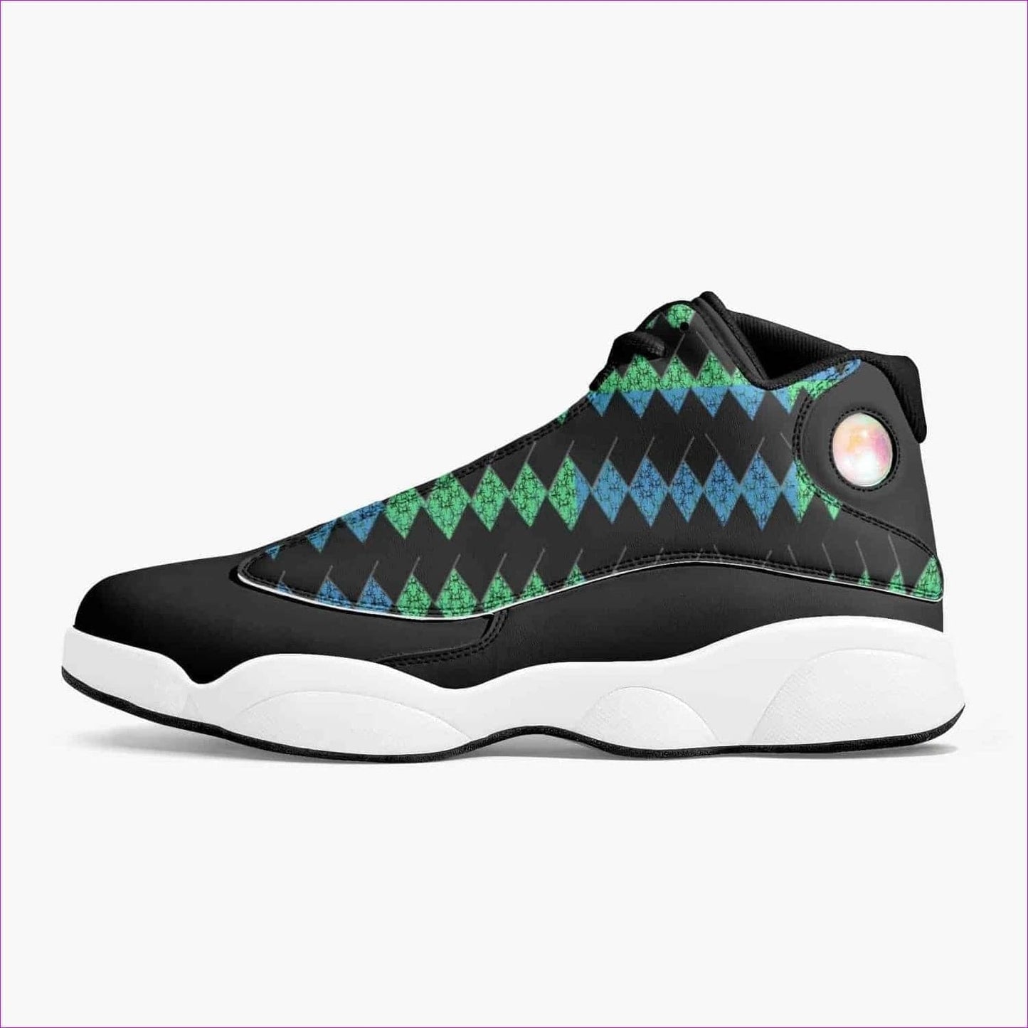Vitral High-Top Leather Basketball Sneakers - Black - unisex shoe at TFC&H Co.