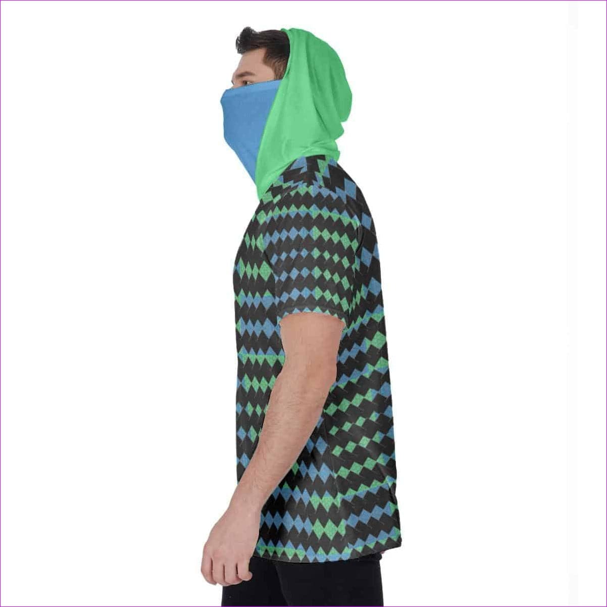 - Vitral Men's T-Shirt With Mask - Mens Hoodies at TFC&H Co.