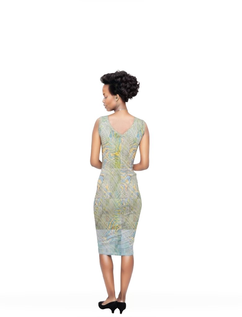 Washed Sleeveless Pencil Dress - women's dress at TFC&H Co.