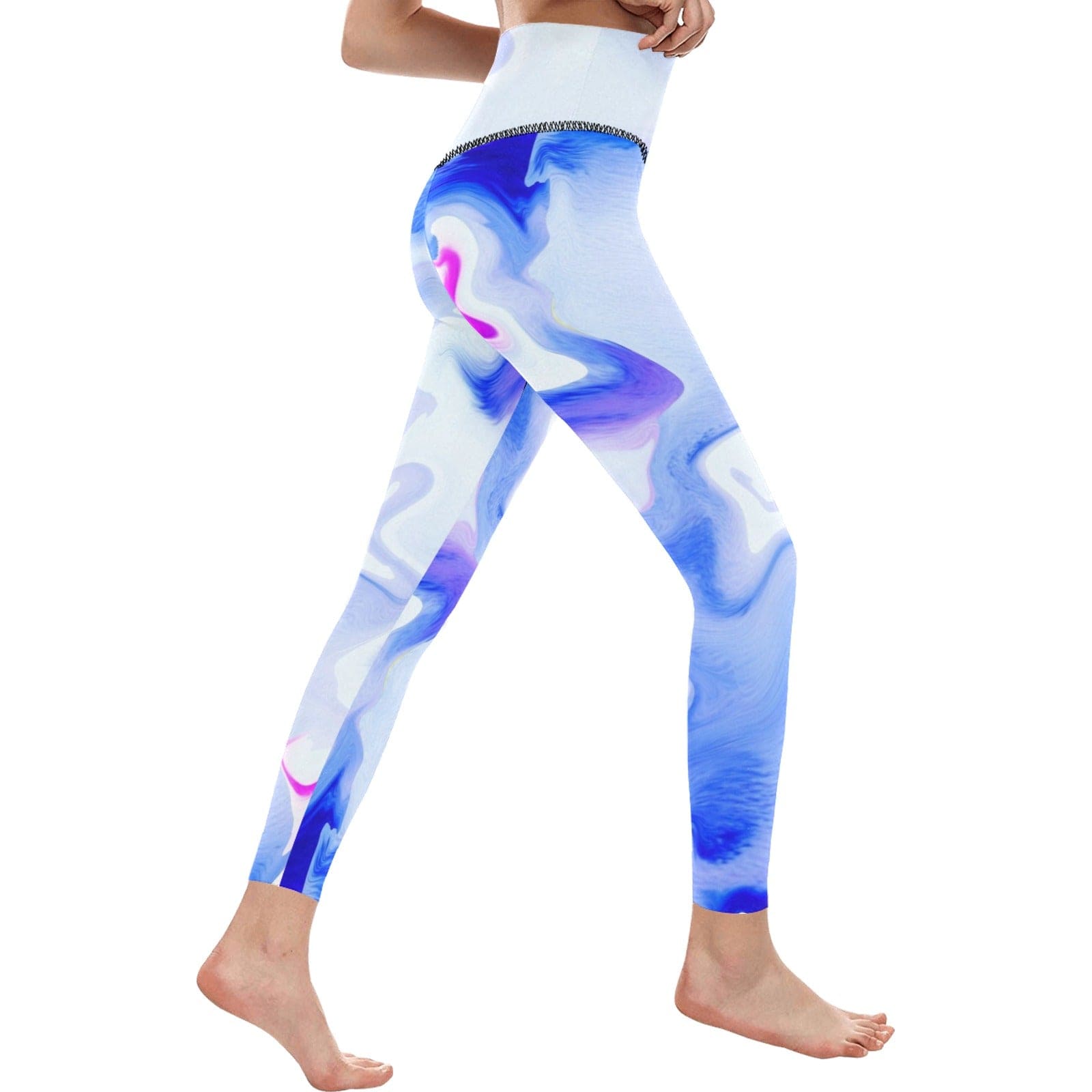 - Water Color High Waisted Leggings - womens leggings at TFC&H Co.