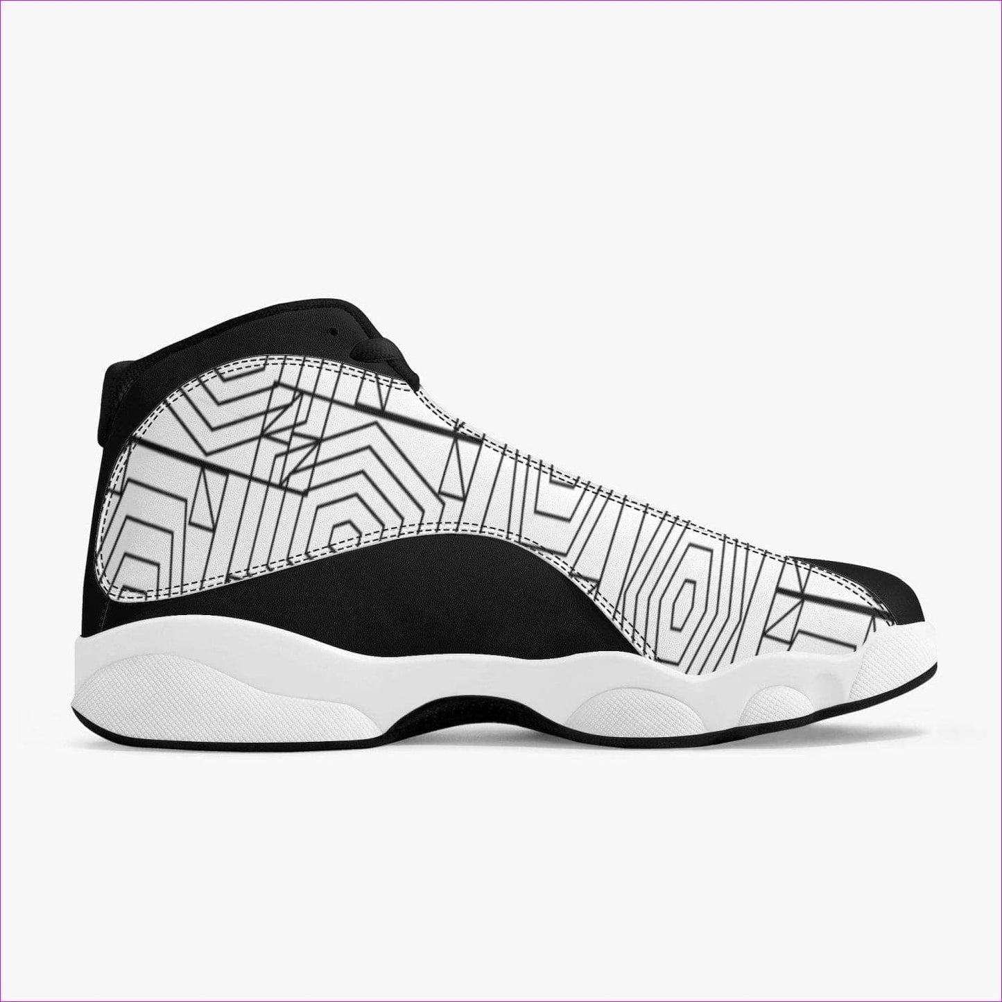 Web Air High-Top Leather Basketball Sneakers - Basketball sneaker at TFC&H Co.