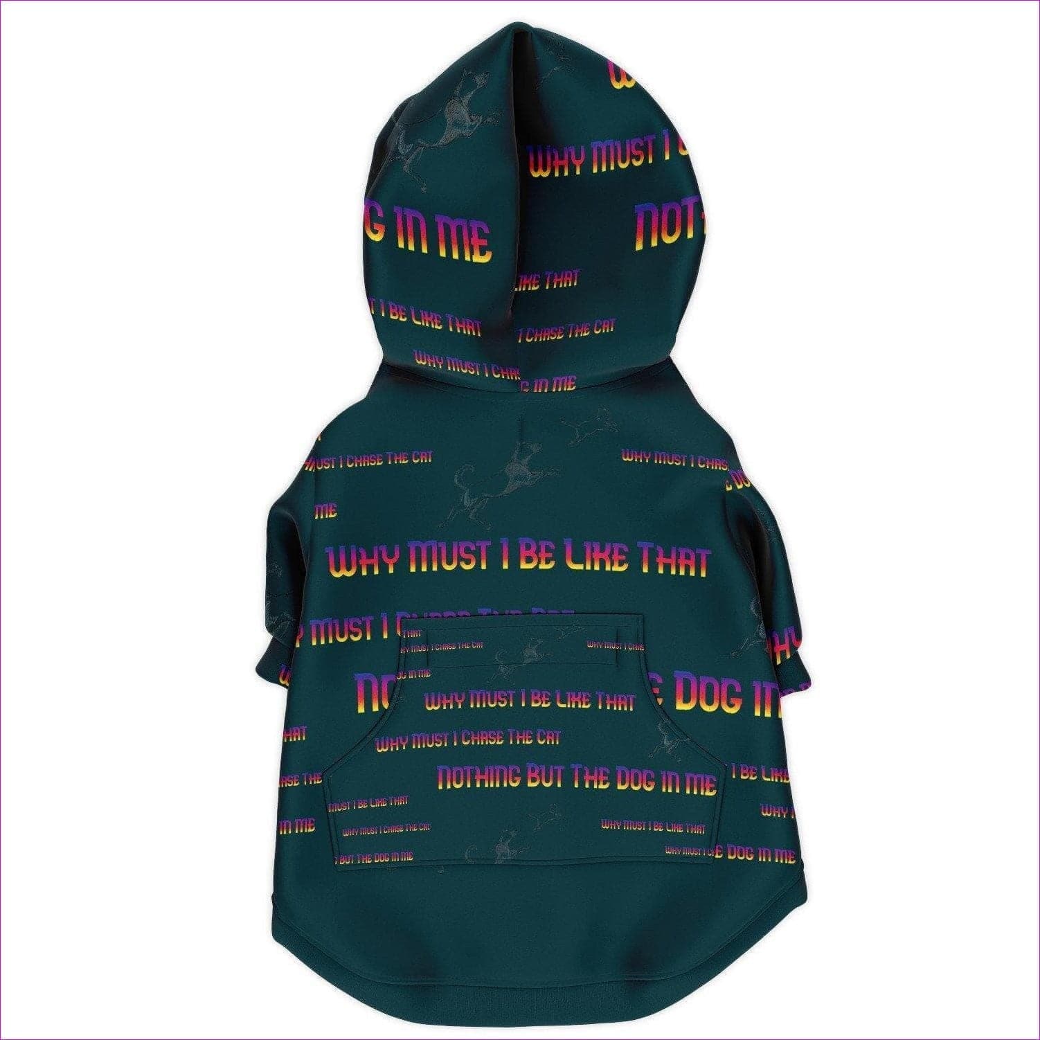 XXS - Why Must I Chase The Cat Premium Pet Hoodie - Dog Zip-Up Hoodie at TFC&H Co.