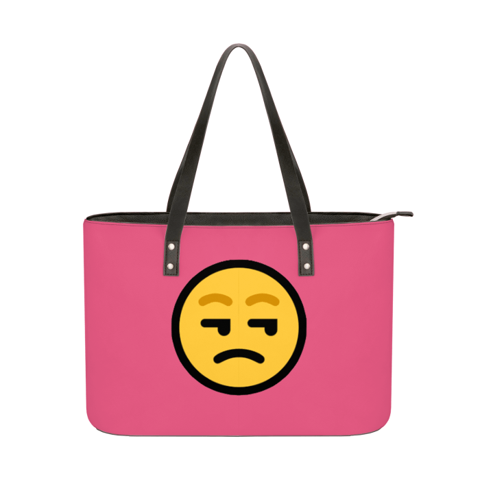Hot Pink ONE SIZE - Yeah Whatever Leather Shoulder Bag - Tote bags at TFC&H Co.