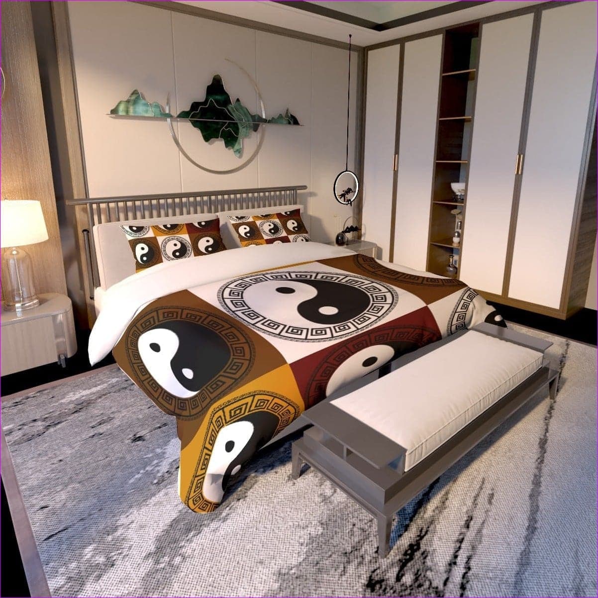 Yin Yang Quilt & Pillow Cases - quilt set at TFC&H Co.