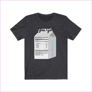 Dark Grey Heather - "Zodiac Serenity: You Got Sagitarius Unisex Jersey Short Sleeve Tee - Unisex T-Shirt at TFC&H Co.